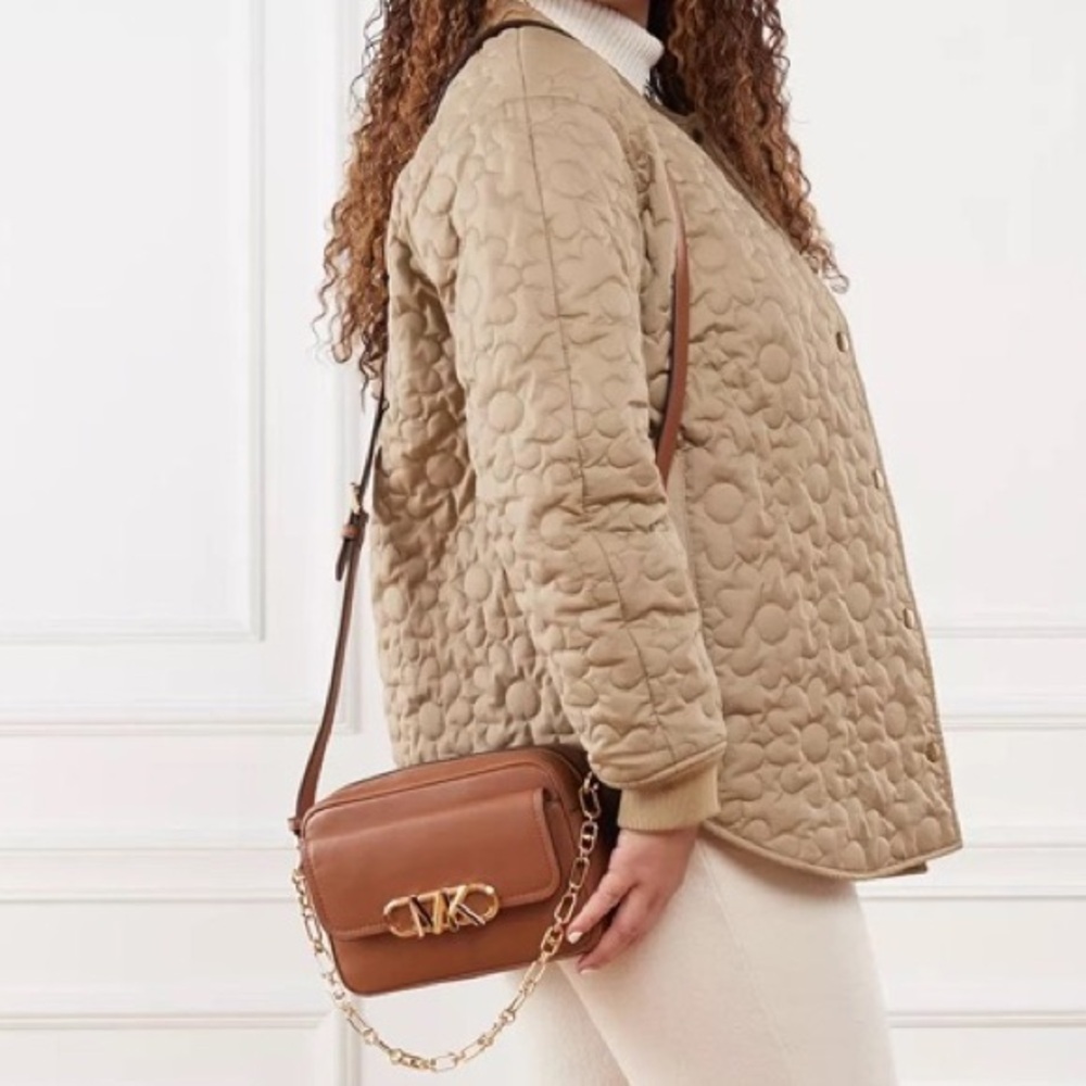 NWT MICHAEL KORS Parker Medium Leather Crossbody Bag